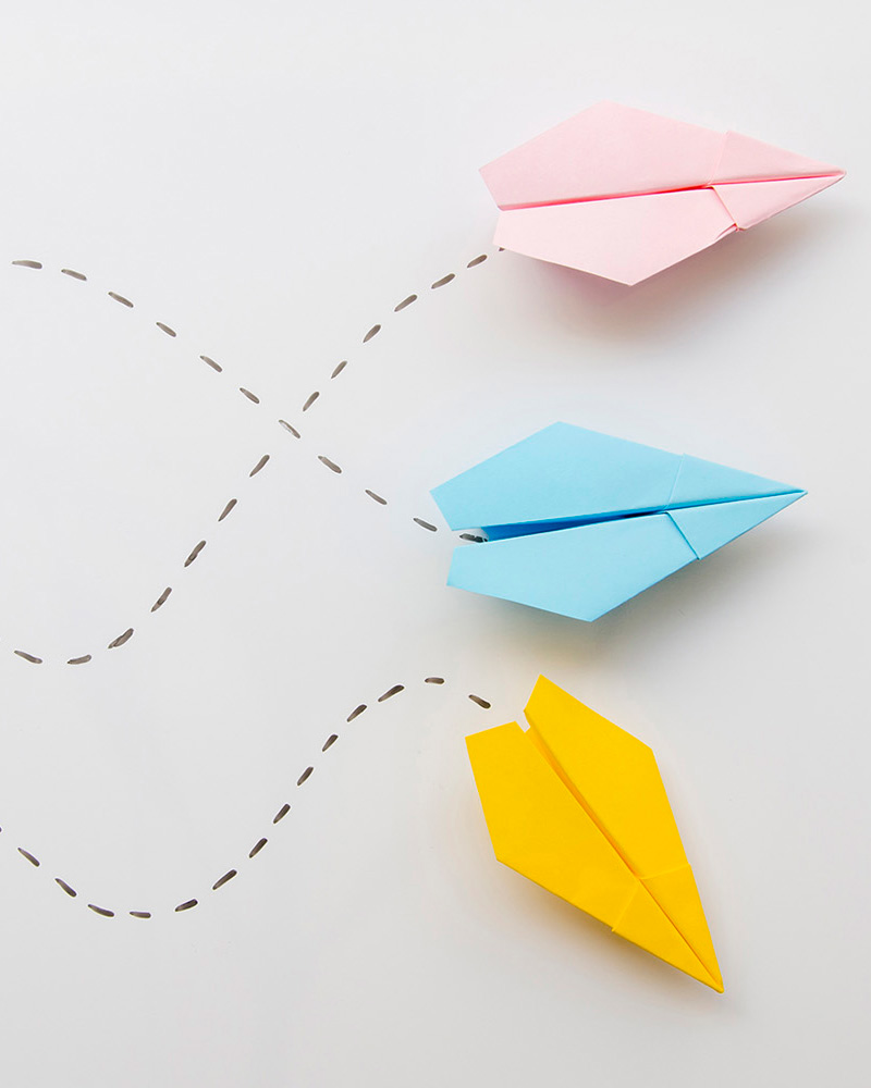 paper plane background tablet